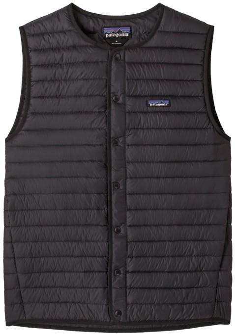 Lightweight Down Sweater Vest - Mens - black 1