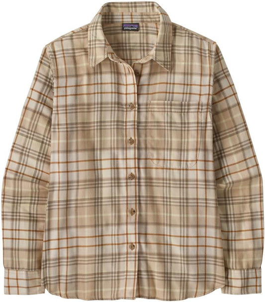 Lightweight Fjord Flannel Shirt - Womens - depth / natural 1