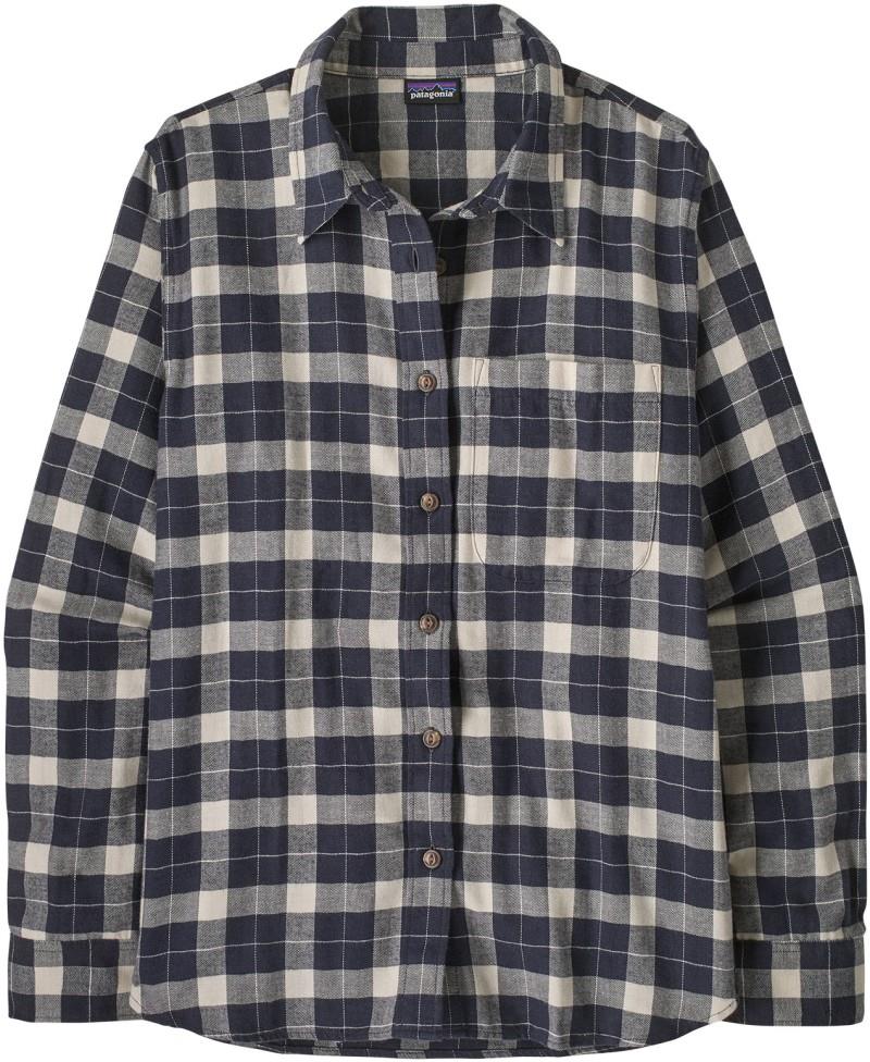 Lightweight Fjord Flannel Shirt - Womens - evergreen fjord / smolder blue 1