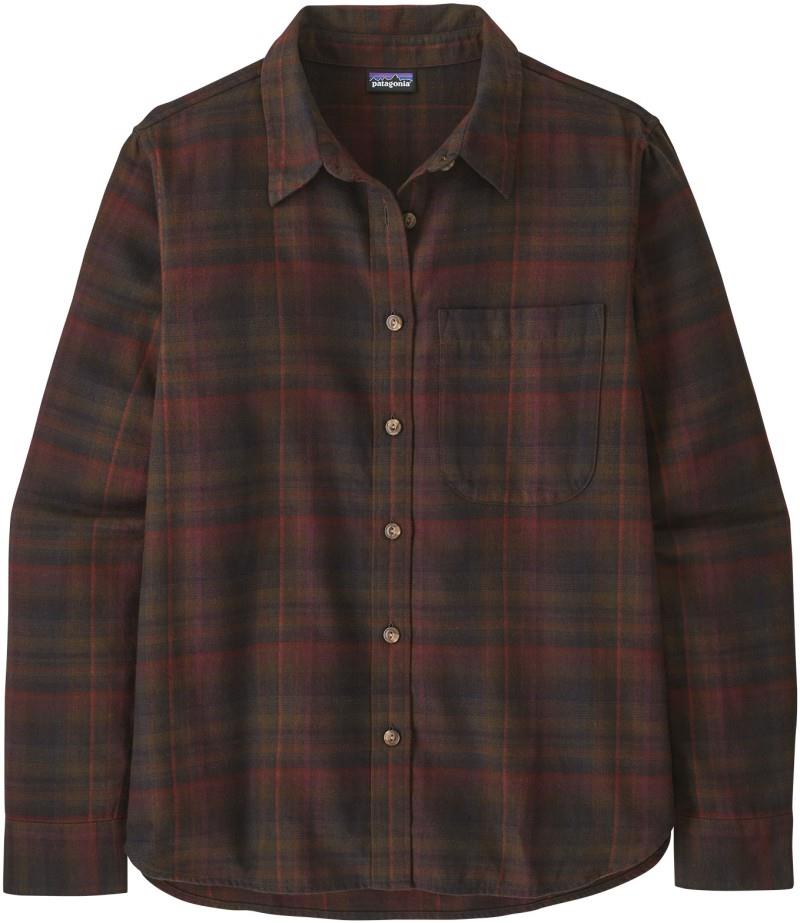 Lightweight Fjord Flannel Shirt - Womens - ice fall / berry fig 1