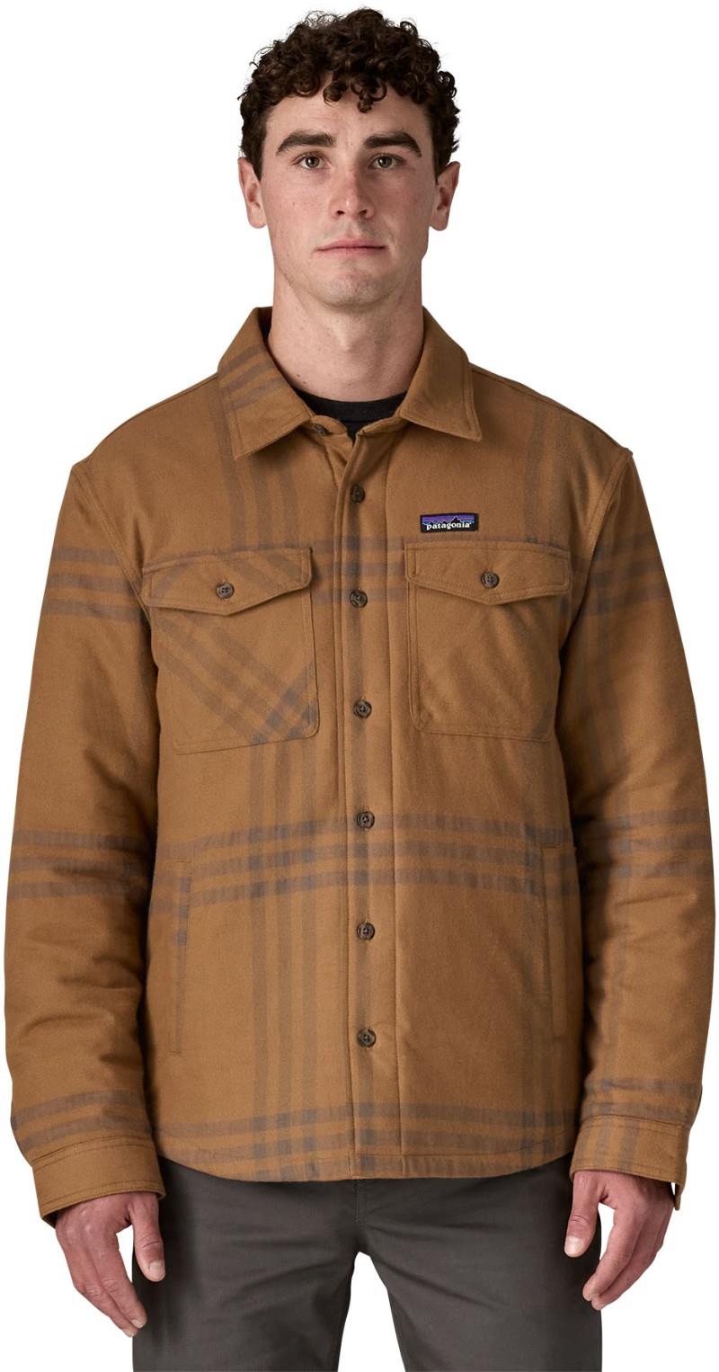 Lightweight Insulated Fjord Flannel Shirt - Mens - defend / deer brown 1