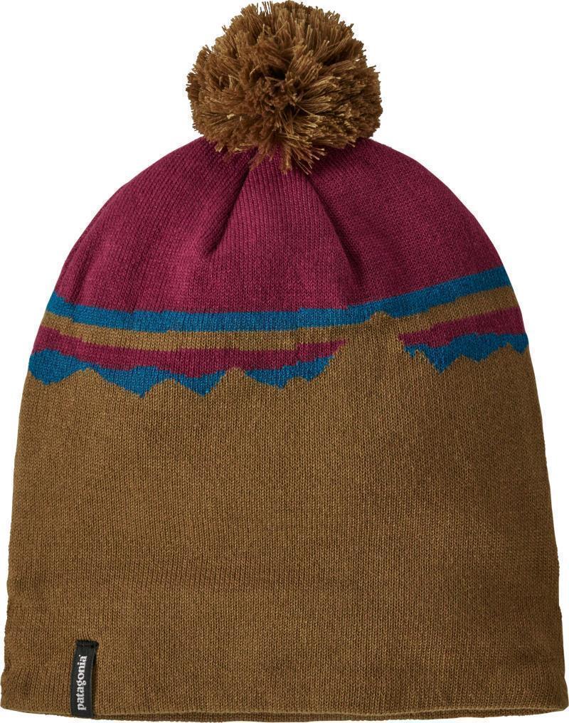 Lightweight Powder Town Beanie - Fitz Roy Sunrise Knit / Mulch Brown 3