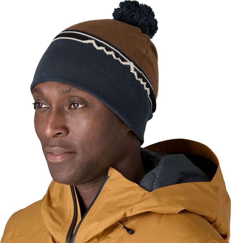 Lightweight Powder Town Beanie - skyline block / shelter brown 1