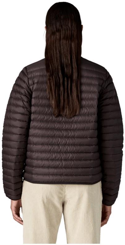 Lightweight Reversible Down Sweater Cardigan - Womens - den brown 1