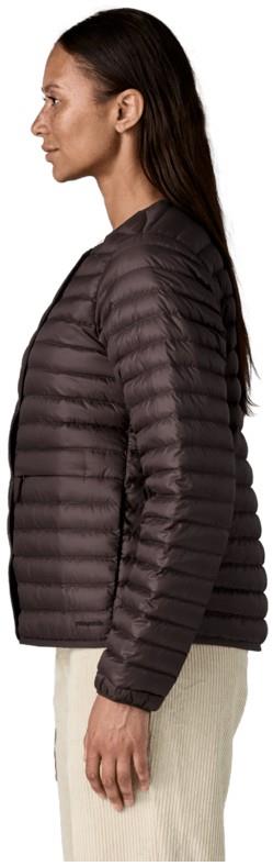 Lightweight Reversible Down Sweater Cardigan - Womens - den brown 1