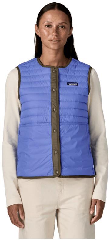 Lightweight Reversible Down Sweater Vest - Womens - basin green 1