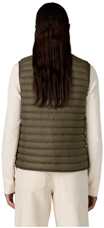Lightweight Reversible Down Sweater Vest - Womens - basin green 1