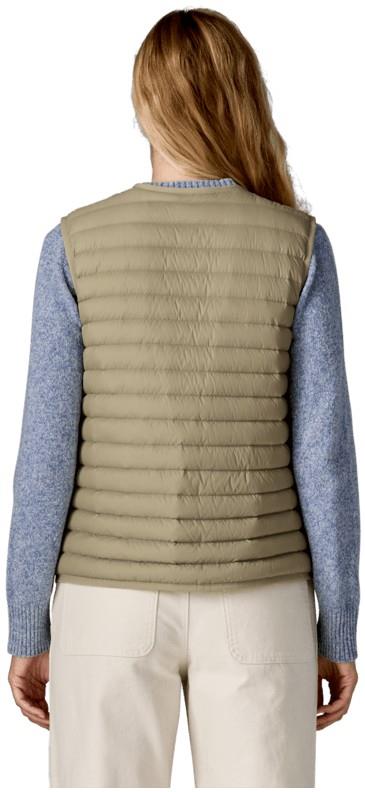 Lightweight Reversible Down Sweater Vest - Womens - weathered stone 1