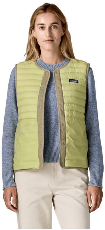 Lightweight Reversible Down Sweater Vest - Womens - weathered stone 1