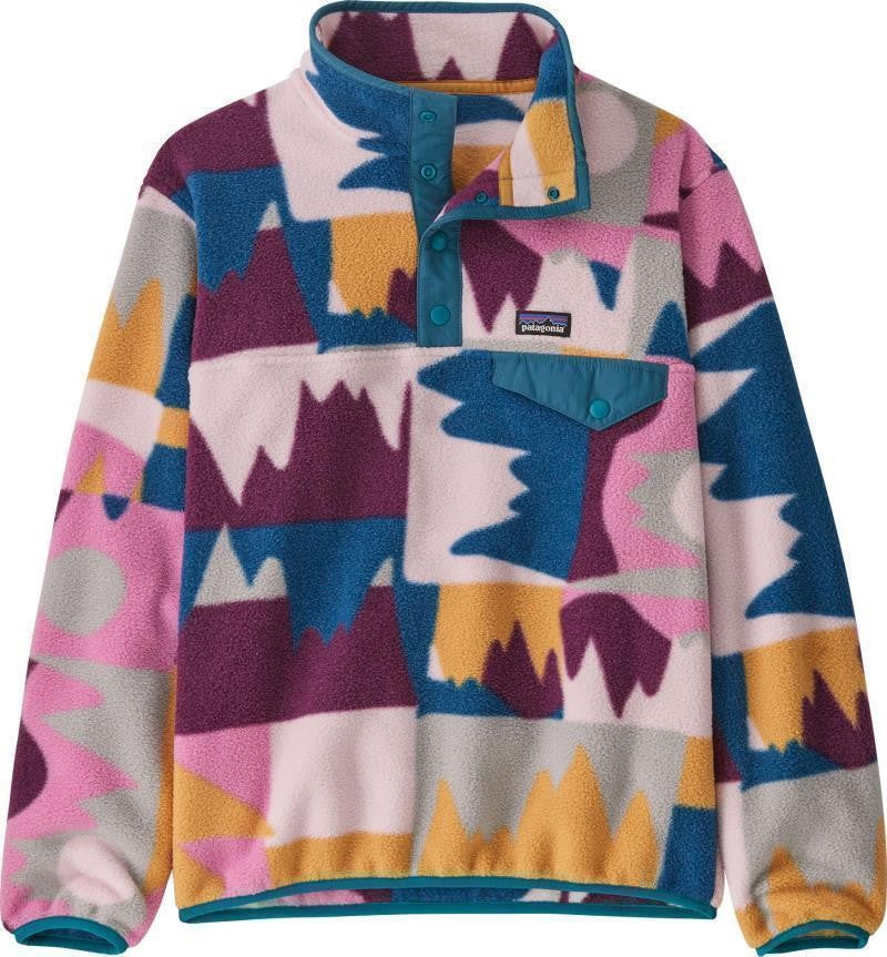 Lightweight Synchilla Snap-T Pullover - Kids - frontera / marble pink 1