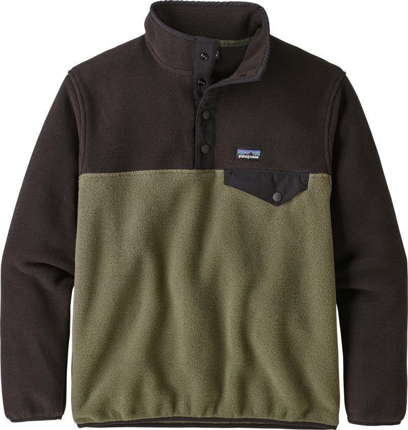 Lightweight Synchilla Snap-T Pullover - Kids - industrial green 1