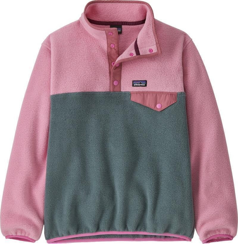 Lightweight Synchilla Snap-T Pullover - Kids - nouveau green 1