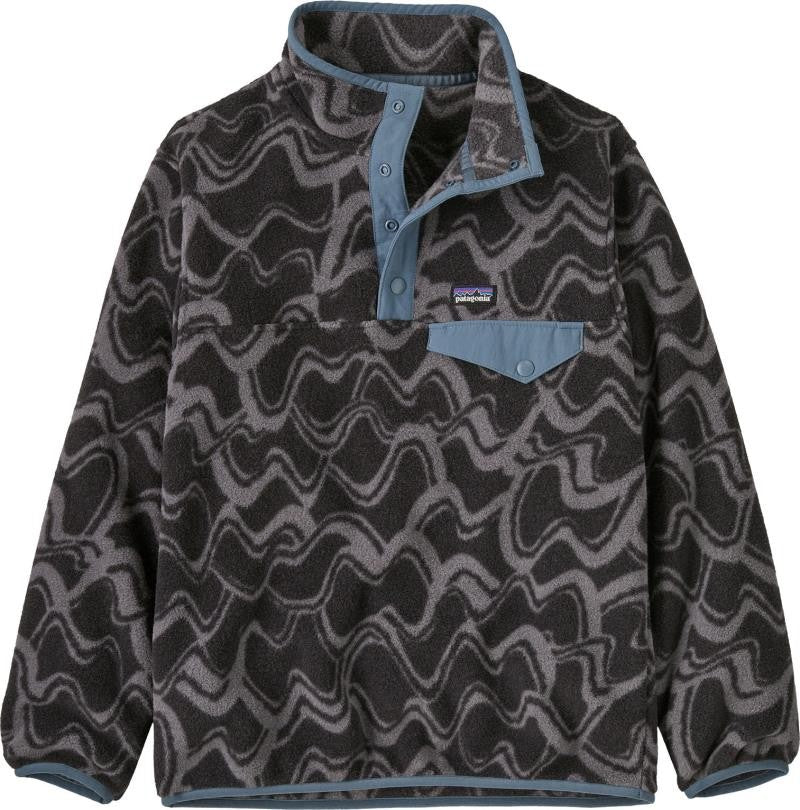 Lightweight Synchilla Snap-T Pullover - Kids - small currents / ink black 1