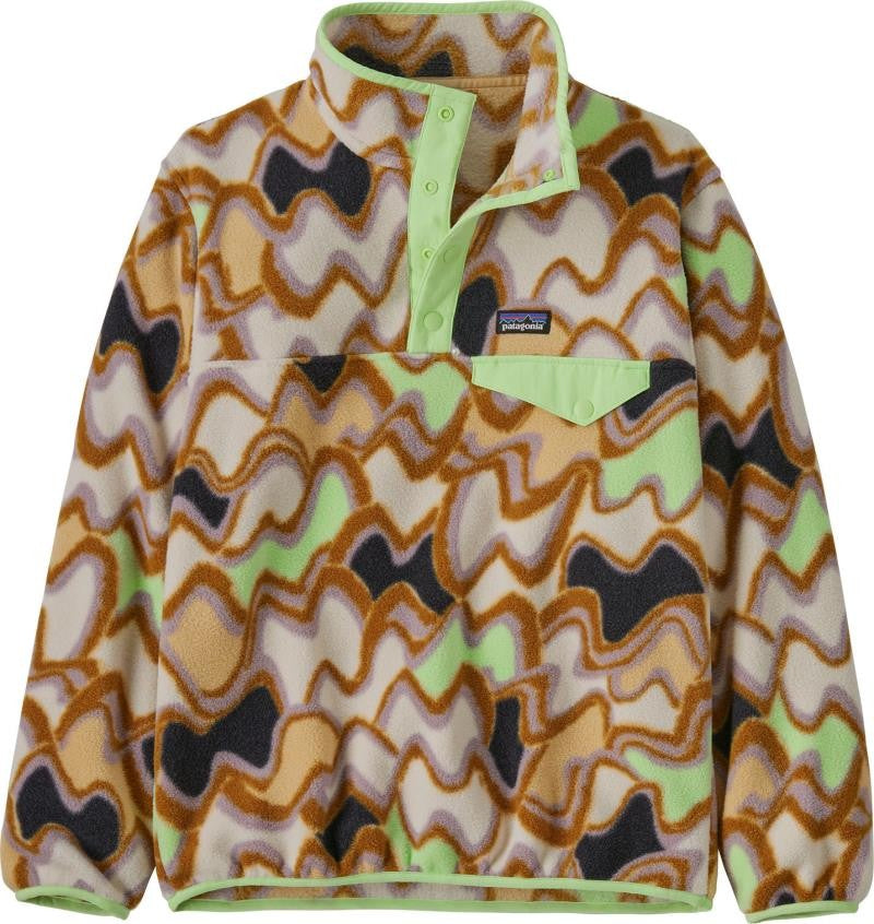 Lightweight Synchilla Snap-T Pullover - Kids - small currents / natural 1