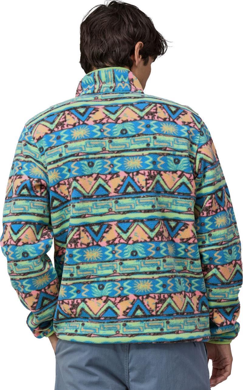 Lightweight Synchilla Snap-T Pullover - Mens - High Hopes Geo / Salamander Green 3
