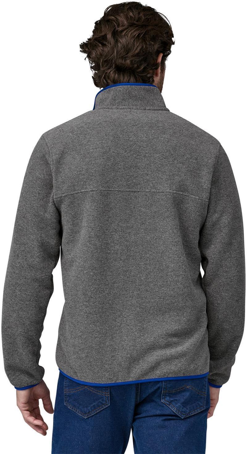 Lightweight Synchilla Snap-T Pullover - Mens - Nickel w/Passage Blue 3