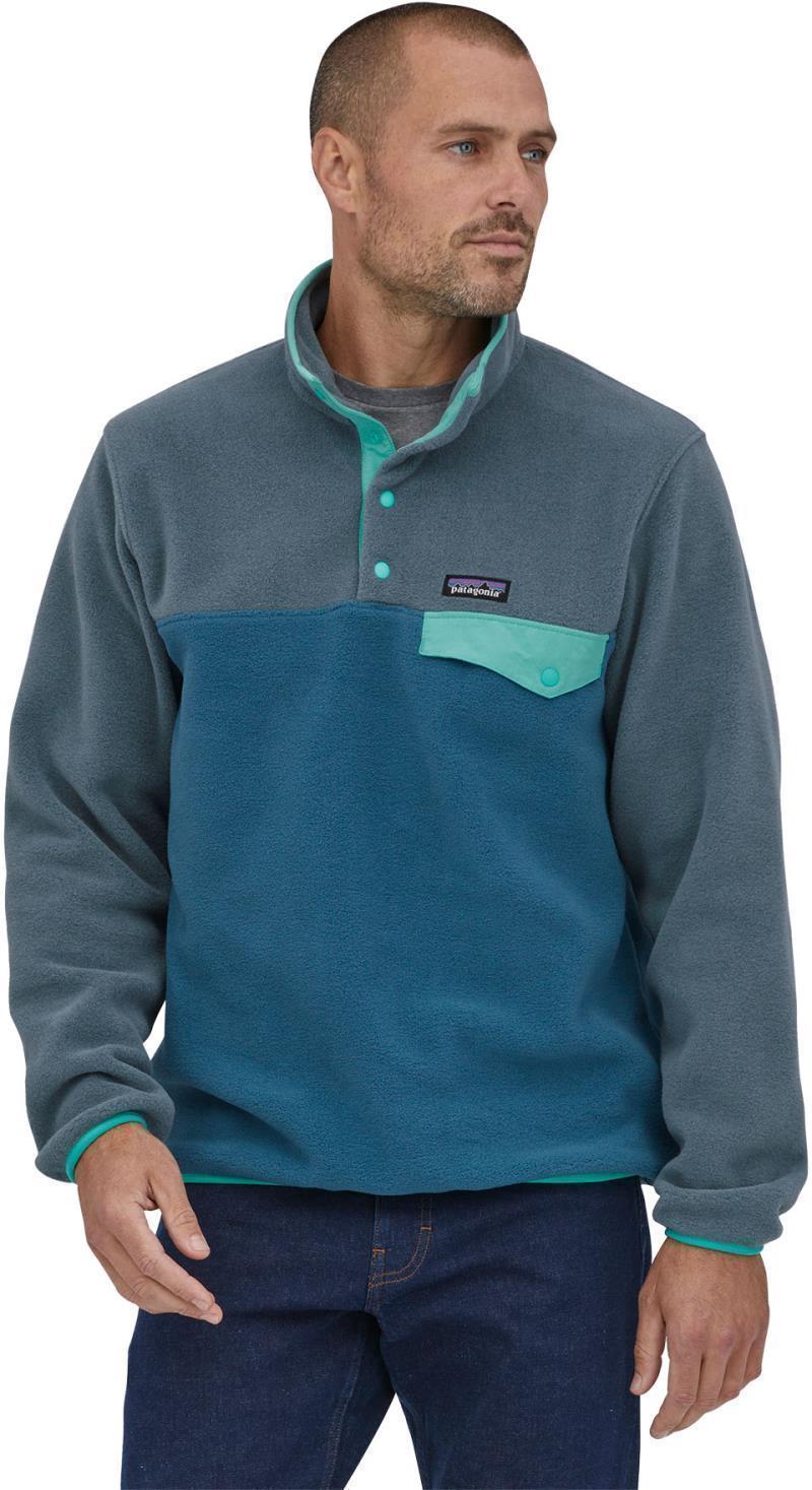 Lightweight Synchilla Snap-T Pullover - Mens - Wavy Blue 2