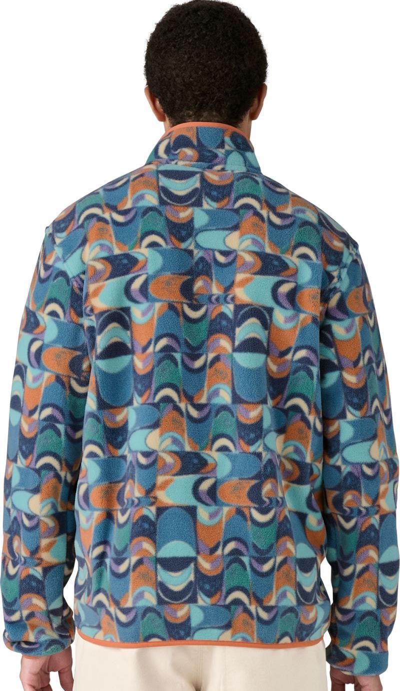 Lightweight Synchilla Snap-T Pullover - Mens - swallowtail geo / still blue 1