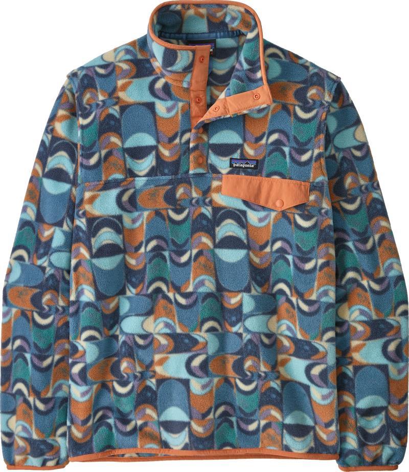 Lightweight Synchilla Snap-T Pullover - Mens - swallowtail geo / still blue 1