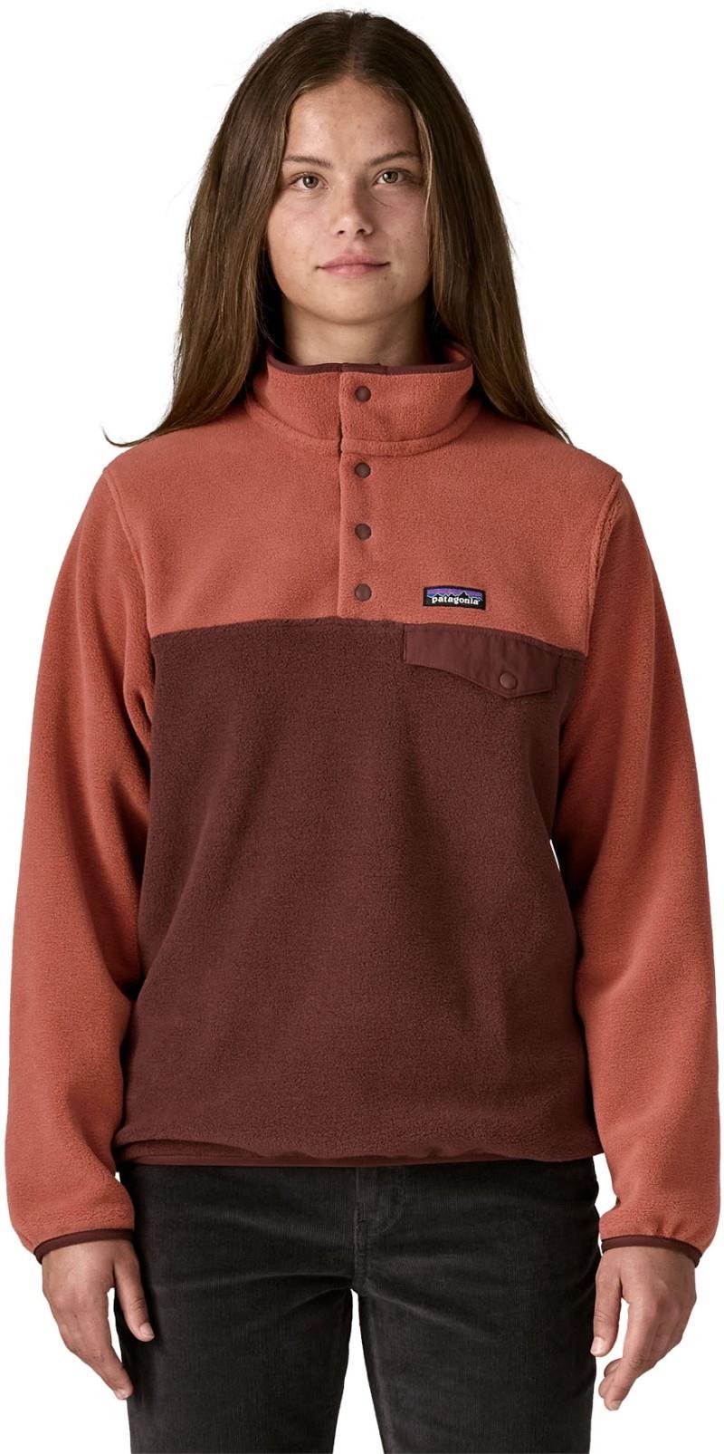 Lightweight Synchilla Snap-T Pullover - Womens - dark ruby 1