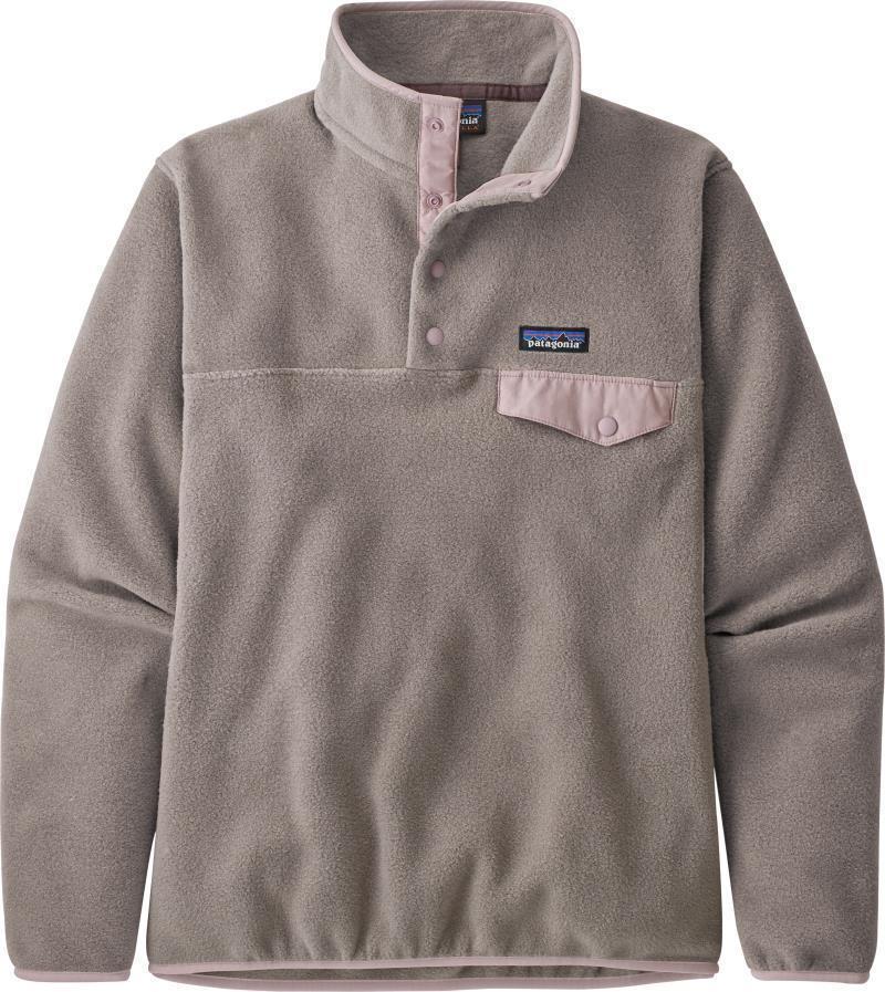 Lightweight Synchilla Snap-T Pullover - Womens - furry taupe w/hazy purple 1
