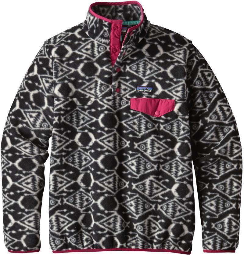 Lightweight Synchilla Snap-T Pullover - Womens - ikat fish big / black 1