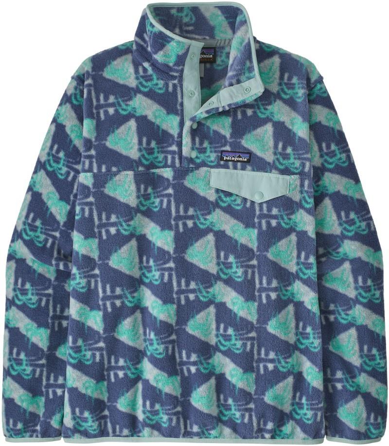 Lightweight Synchilla Snap-T Pullover - Womens - jaguar geo / blue sage 1
