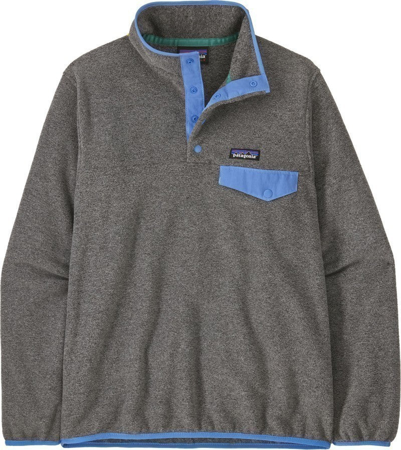 Lightweight Synchilla Snap-T Pullover - Womens - nickel w/abundant blue 1