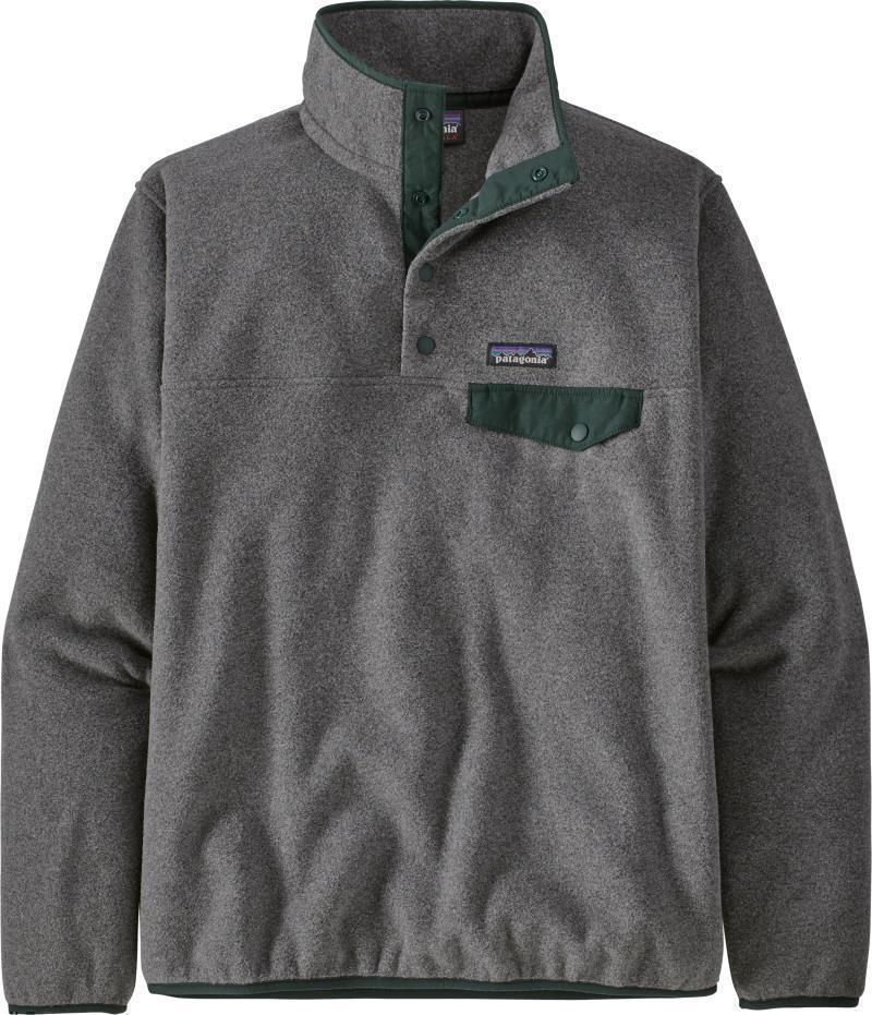 Lightweight Synchilla Snap-T Pullover - Womens - nickel w/northern green 1