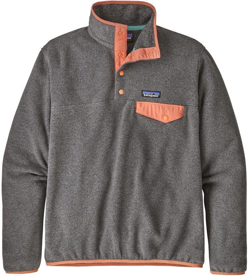 Lightweight Synchilla Snap-T Pullover - Womens - nickel w/peach sherbet 1