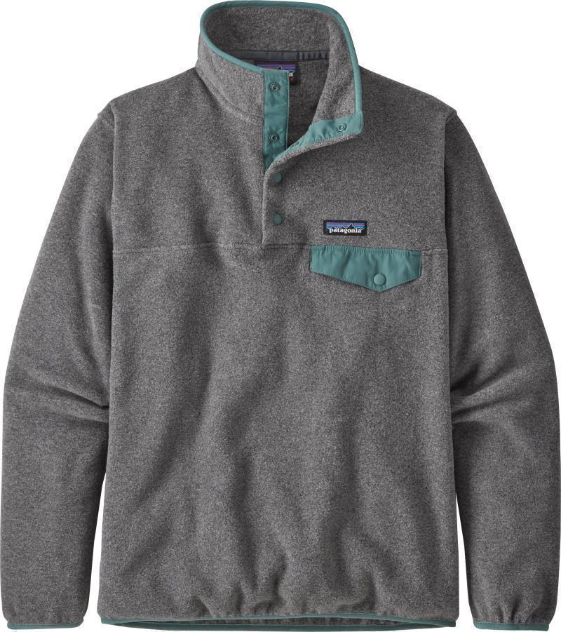 Lightweight Synchilla Snap-T Pullover - Womens - nickel w/regen green 1