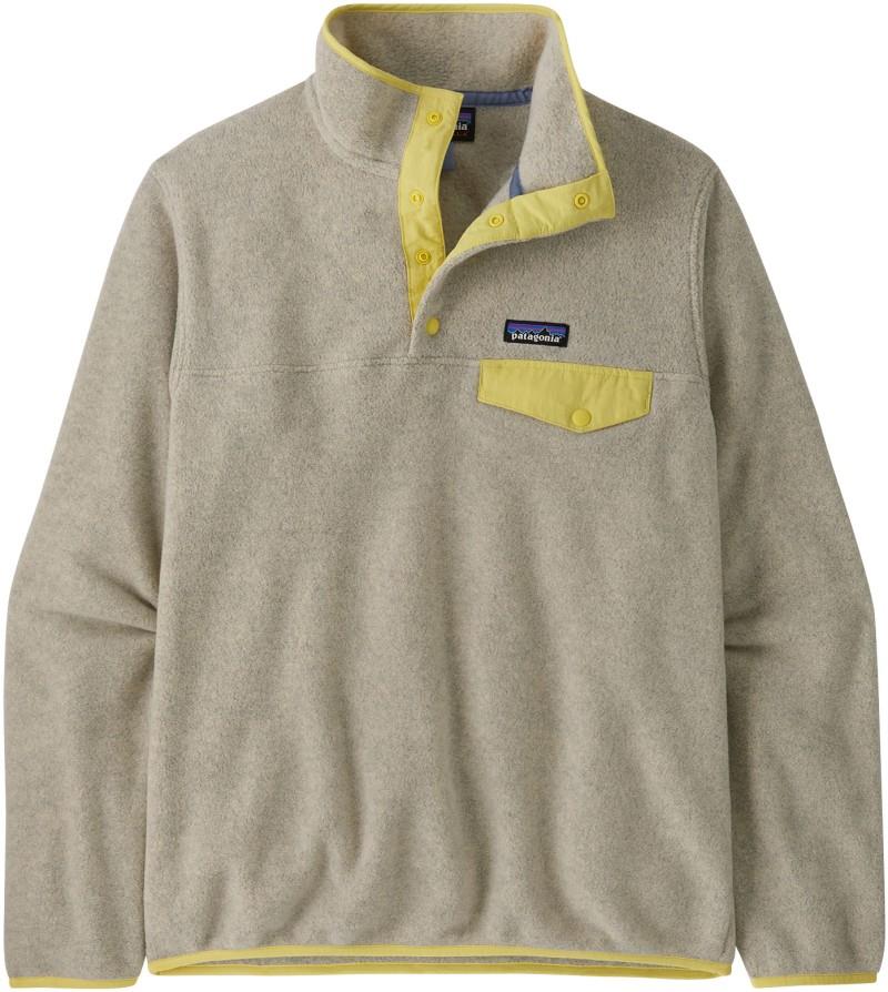 Lightweight Synchilla Snap-T Pullover - Womens - oatmeal heather w/nearly green 1
