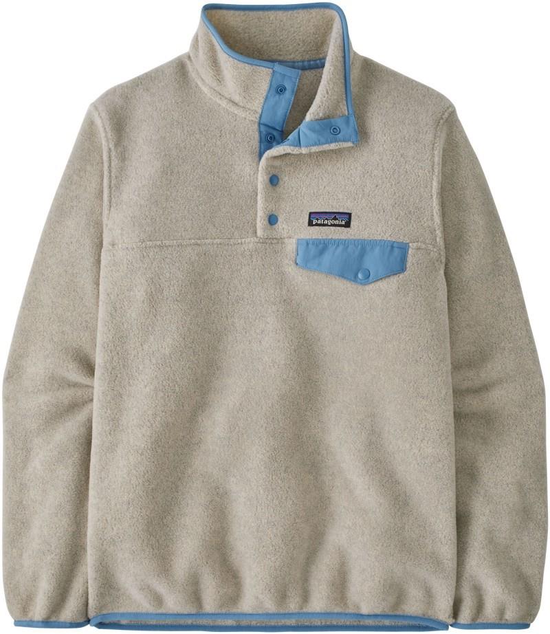 Lightweight Synchilla Snap-T Pullover - Womens - oatmeal heather w/shore blue 1
