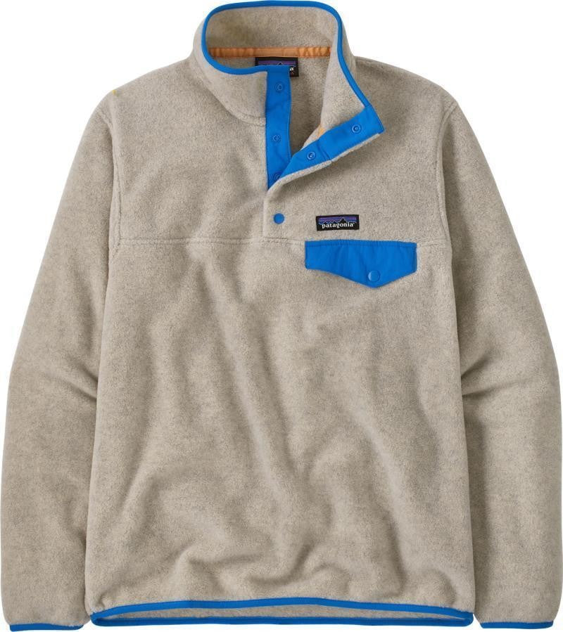 Lightweight Synchilla Snap-T Pullover - Womens - oatmeal heather w/vessel blue 1