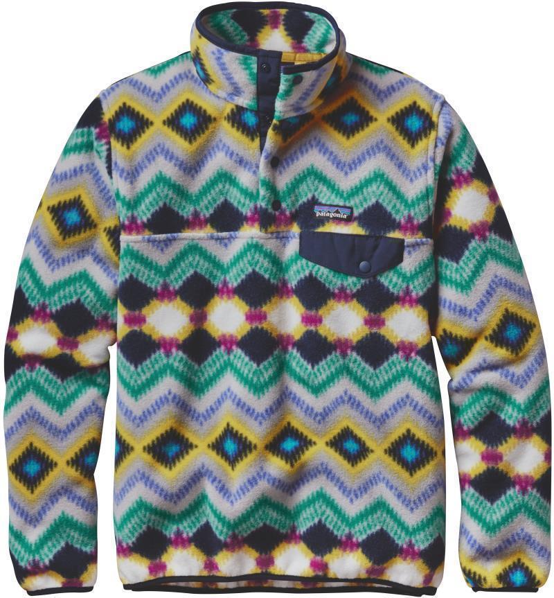 Lightweight Synchilla Snap-T Pullover - Womens - timber twist / navy blue 1