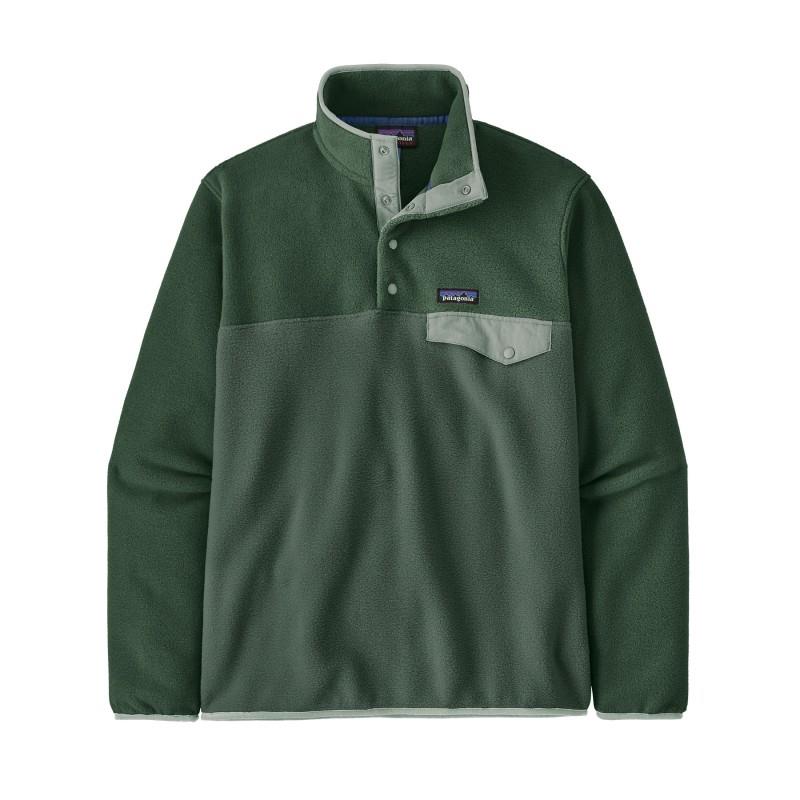 Lightweight Synchilla Snap Tee Pullover - Mens - canopy green 1