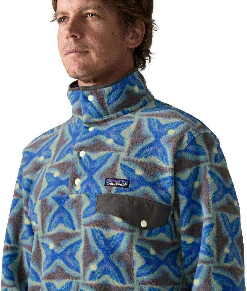 Lightweight Synchilla Snap Tee Pullover - Mens - deep freeze / forge grey 1