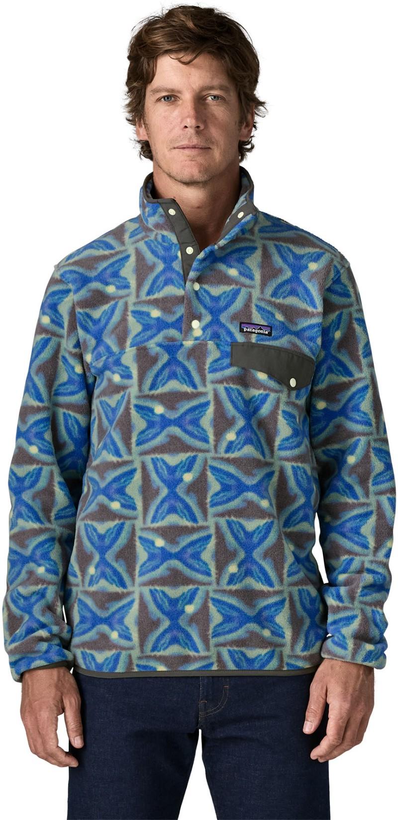 Lightweight Synchilla Snap Tee Pullover - Mens - deep freeze / forge grey 1