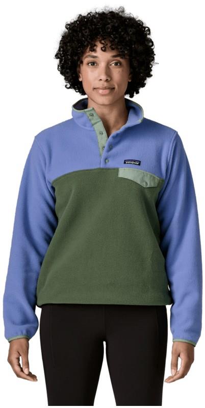 Lightweight Synchilla Snap Tee Pullover - Womens - canopy green 1
