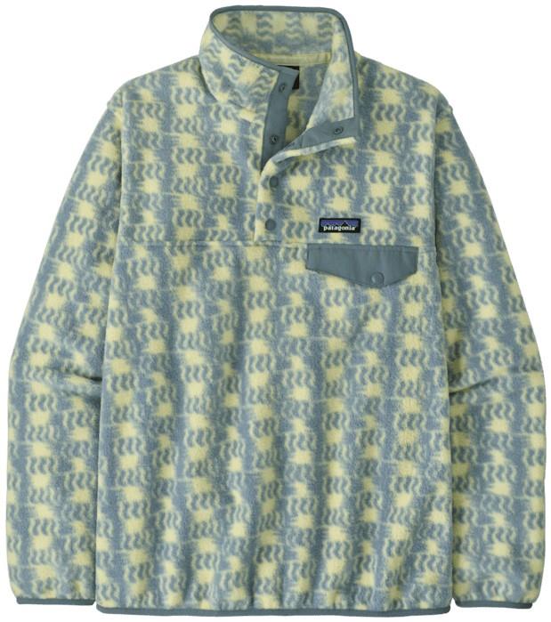 Lightweight Synchilla Snap Tee Pullover - Womens - sun quilt / blue sage 1