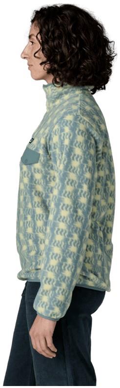 Lightweight Synchilla Snap Tee Pullover - Womens - sun quilt / blue sage 1