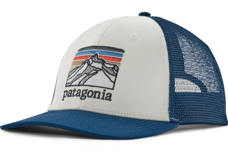 Line Logo Ridge LoPro Trucker Hat - White w/Lagom Blue 1