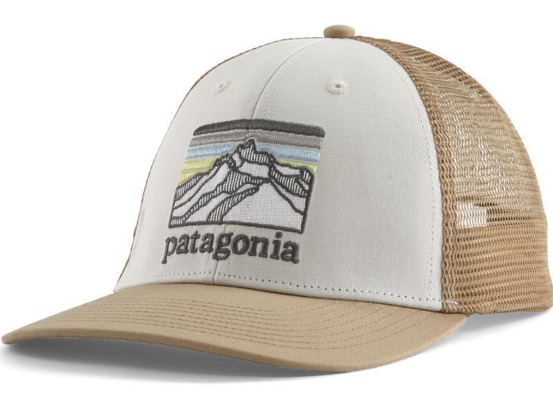 Line Logo Ridge LoPro Trucker Hat - White w/Oar Tan 1