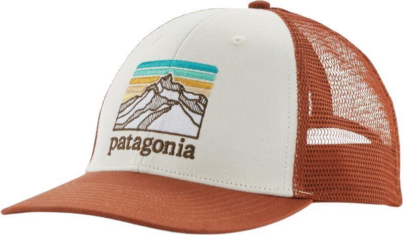 Line Logo Ridge LoPro Trucker Hat - white w/burnished red 1