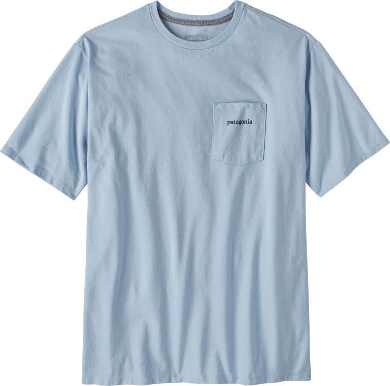 Line Logo Ridge Pocket Responsibili-Tee - Mens - Chilled Blue 1