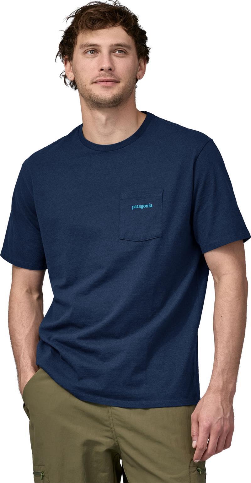 Line Logo Ridge Pocket Responsibili-Tee - Mens - Lagom Blue 1