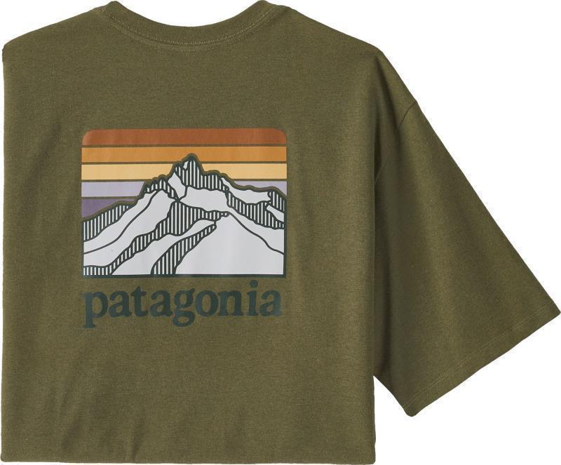 Line Logo Ridge Pocket Responsibili-Tee - Mens - Wyoming Green 1