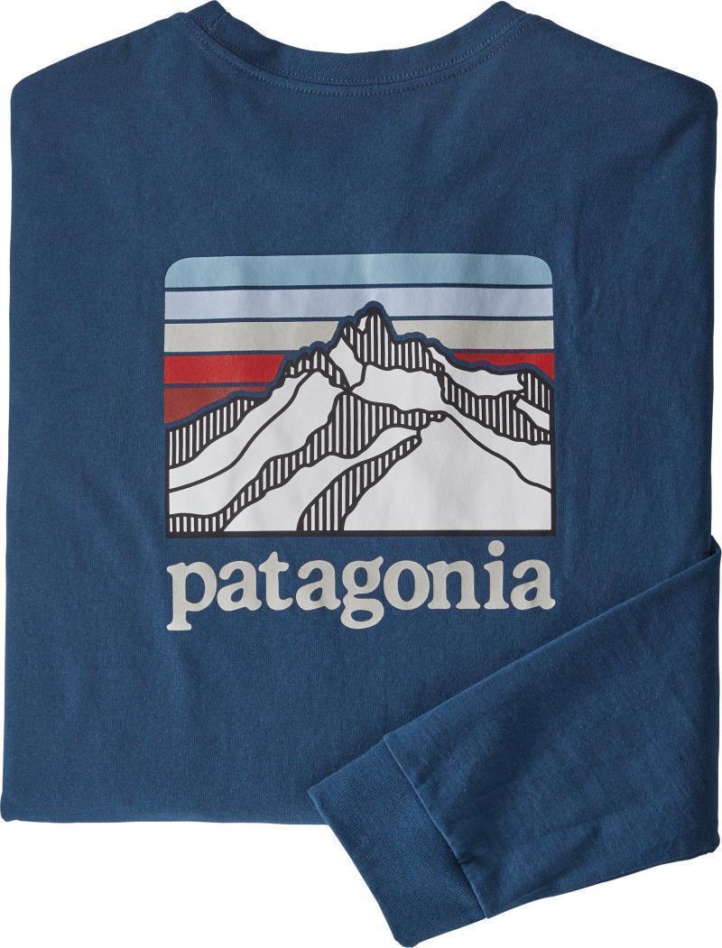 Line Logo Ridge Responsibili-Tee LS - Mens - Crater Blue 1