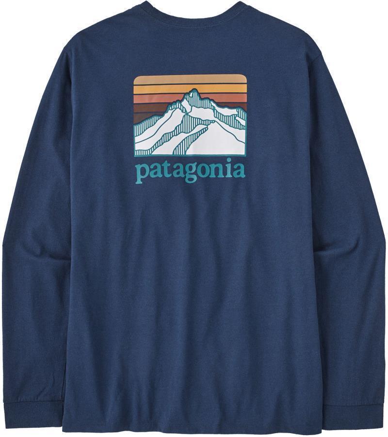 Line Logo Ridge Responsibili-Tee LS - Mens - Lagom Blue 3