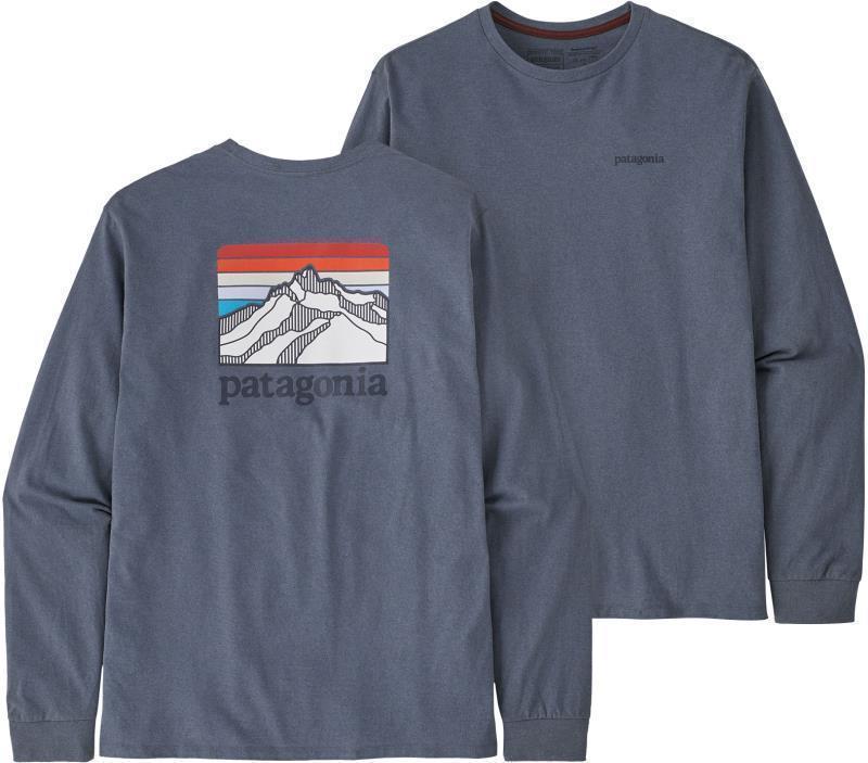 Line Logo Ridge Responsibili-Tee LS - Mens - Plume Grey 2